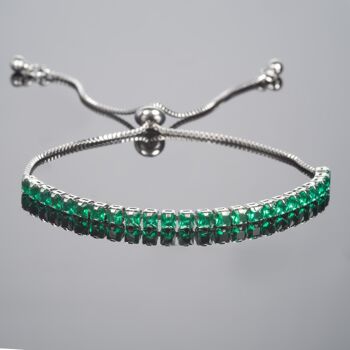 Bracelet Vert Ajustable pour Femme 1