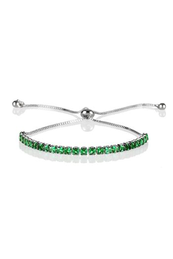 Bracelet Vert Ajustable pour Femme 2
