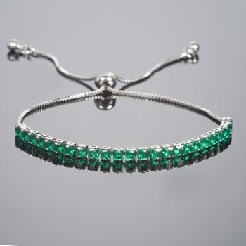 Bracelet Vert Ajustable pour Femme 6