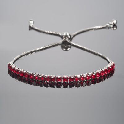Verstellbares rotes Armband für Frauen