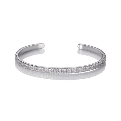 Bangle Bracelet for Women with Cubic Zirconia