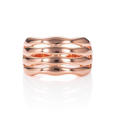 Adjustable Chunky Rose Gold Ring for Women