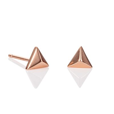 Rose Gold Dreieck Ohrstecker für Frauen