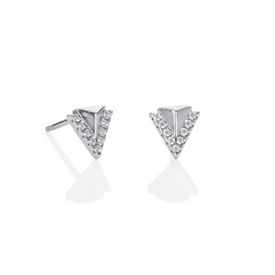 925 Sterling Silver Spike Stud Earrings for Women