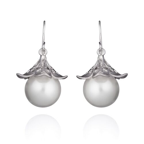 Large Pearl Drop Earrings for Women