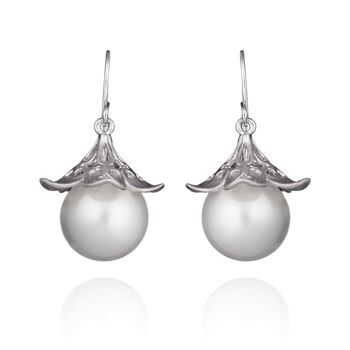 Grandes Boucles d'Oreilles Perles pour Femme 1