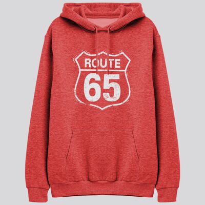 ROUTE 65 - hoodies - red