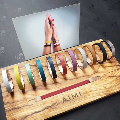 Hecho a mano en Alemania | PAQUETE BANDIES® | 12 pulseras de cuero premium para mujer.