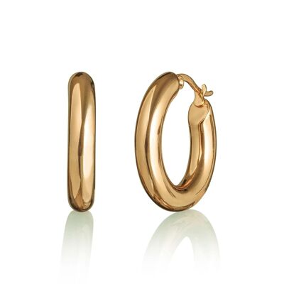 Chunky Gold Hoop Earrings for Women