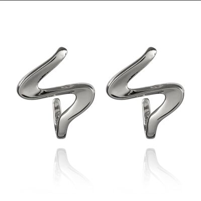 S Shaped Unusual Statement Earrings for Women