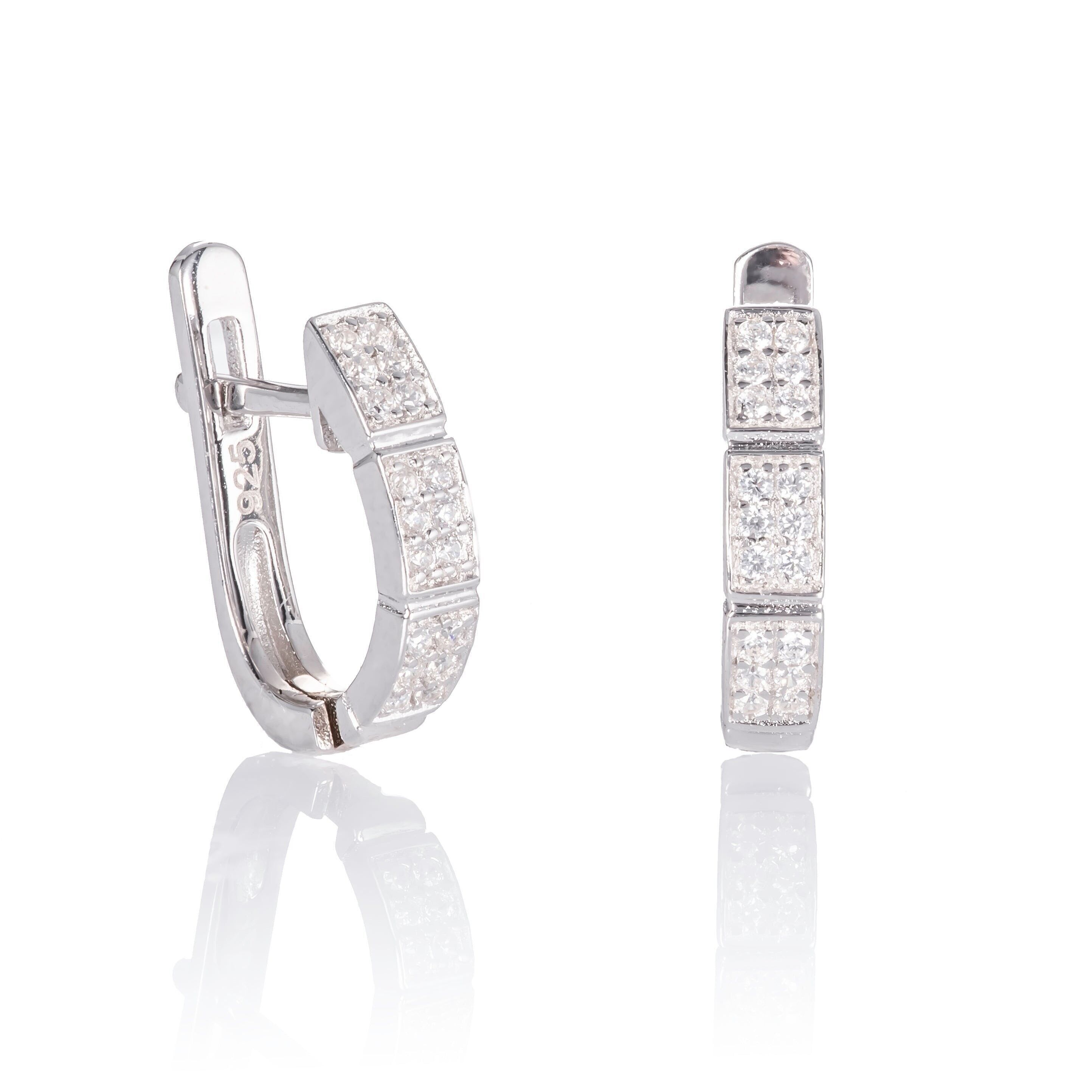 Orecchini a cerchio Huggie in argento sterling mini per donna