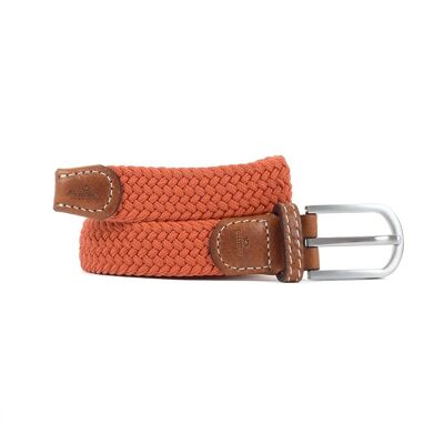 Ceinture tressée élastique femme  Terracotta