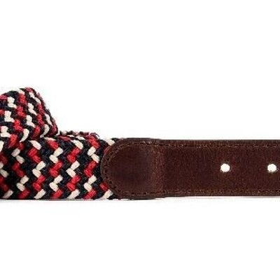 La Trendy elastic braided leather belt 33