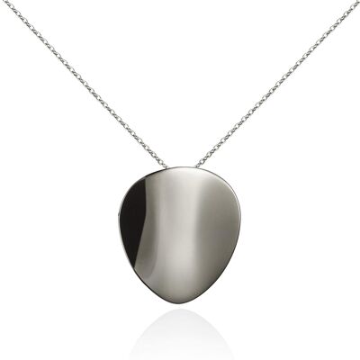 Large Mirror Pendant Necklace for Women