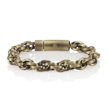 Bracelet Vintage Bronze Acier Inoxydable pour Homme 1