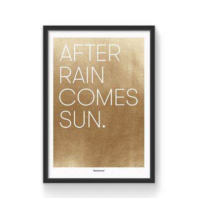 Kunstdruck "Nach dem Regen kommt die Sonne", A4