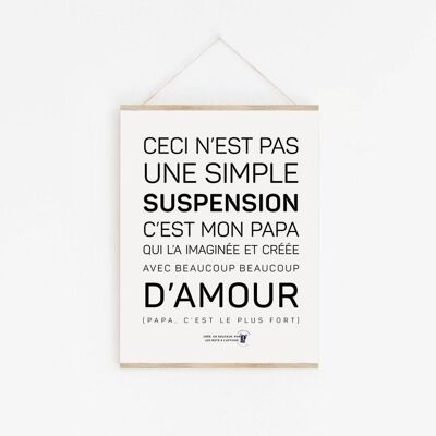 Suspension en bois - A3