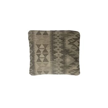 Housse de coussin en frêne cérusé tissé à la main Kilim 2