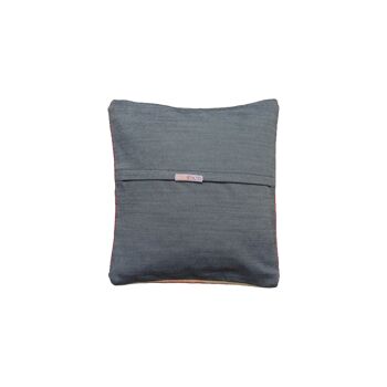 Housse de coussin en frêne cérusé tissé à la main Kilim 4