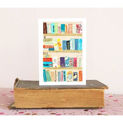 Pretty Bookcase Card