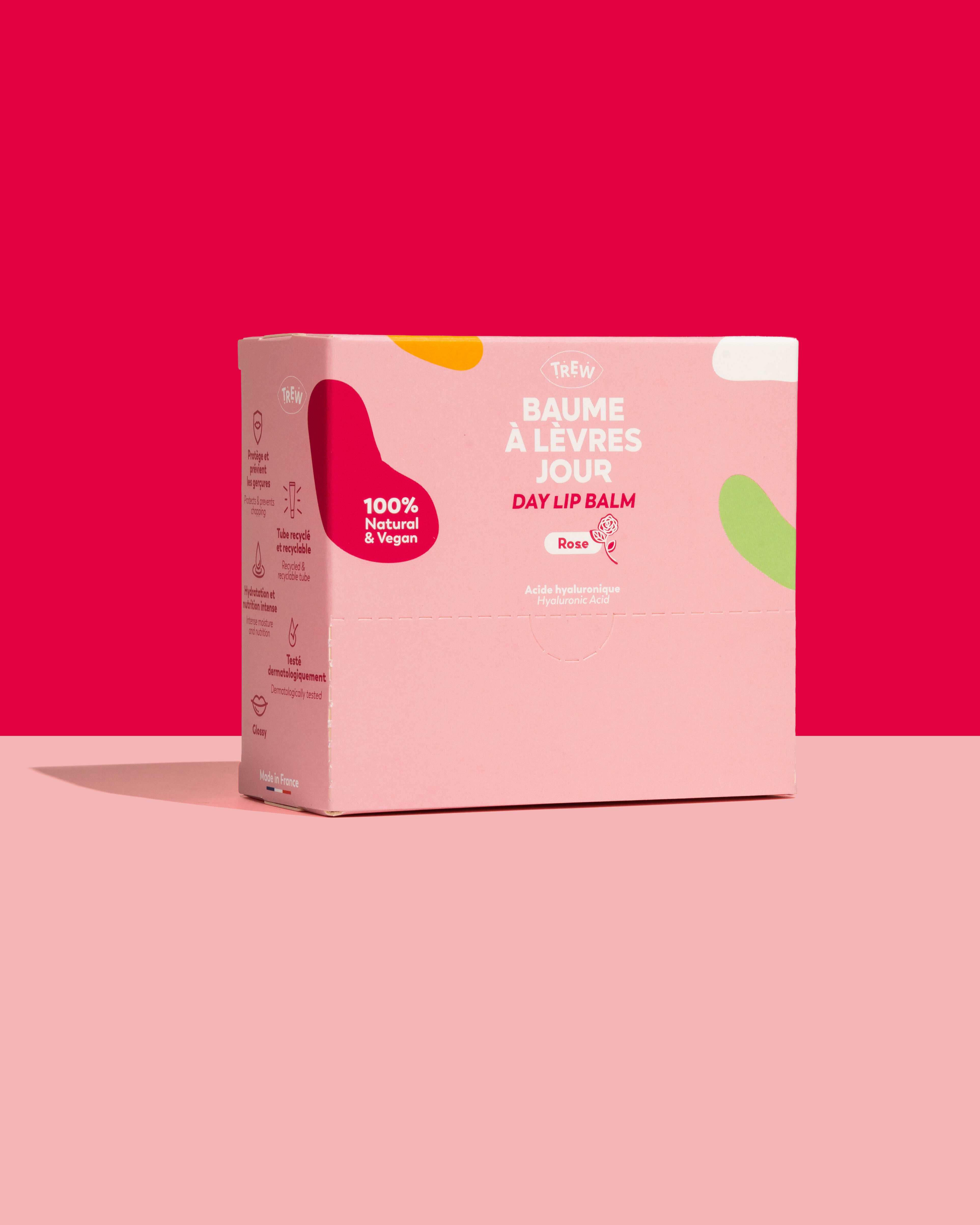 Rose lip balms: Dispenser of 12
