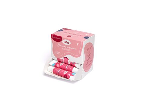 Raspberry lip balm: Dispenser 12 units