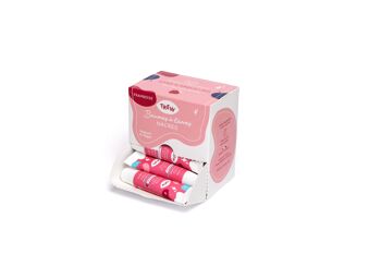 Raspberry lip balm: Dispenser 12 units 1