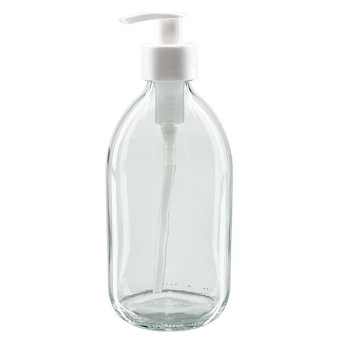 500 ml glass bottle with pump