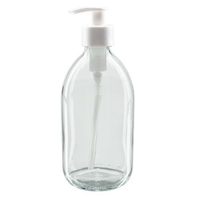 500 ml glass bottle with pump