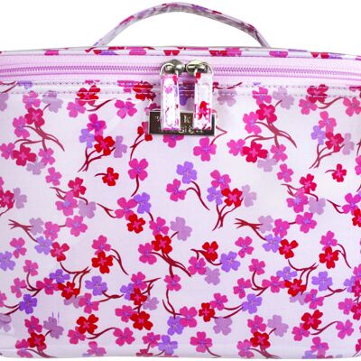 Beauty case grande WS Spring Blossom Pretty in Pink Borsa per cosmetici