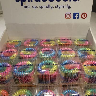 SpiraBobble – Hair Up, Spirally, Stylishly (Rainbow Colours)