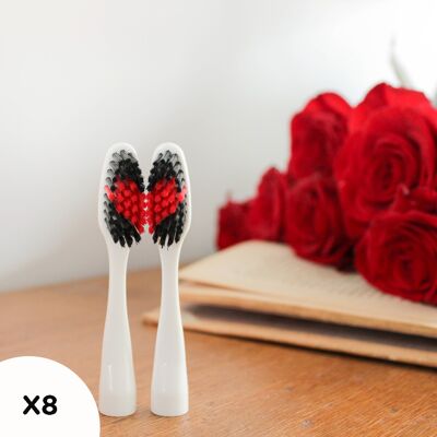 LIMITED EDITION - TOOTHBRUSH REFILL WITH INTERCHANGEABLE HEADS - EDITH - x 2 SOFT HEADS - Mother's Day