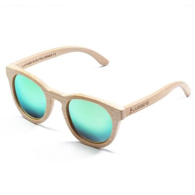 Livegens Green Tropic Bamboo Sunglasses