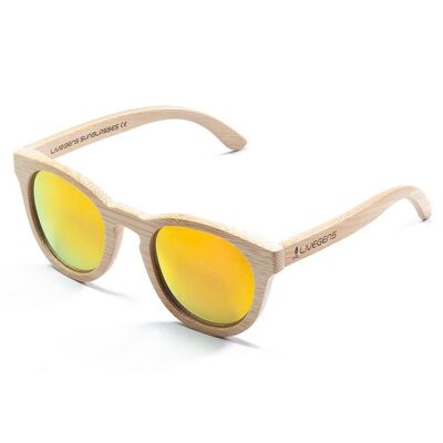 Livegens Red Tropical Bamboo Sonnenbrille