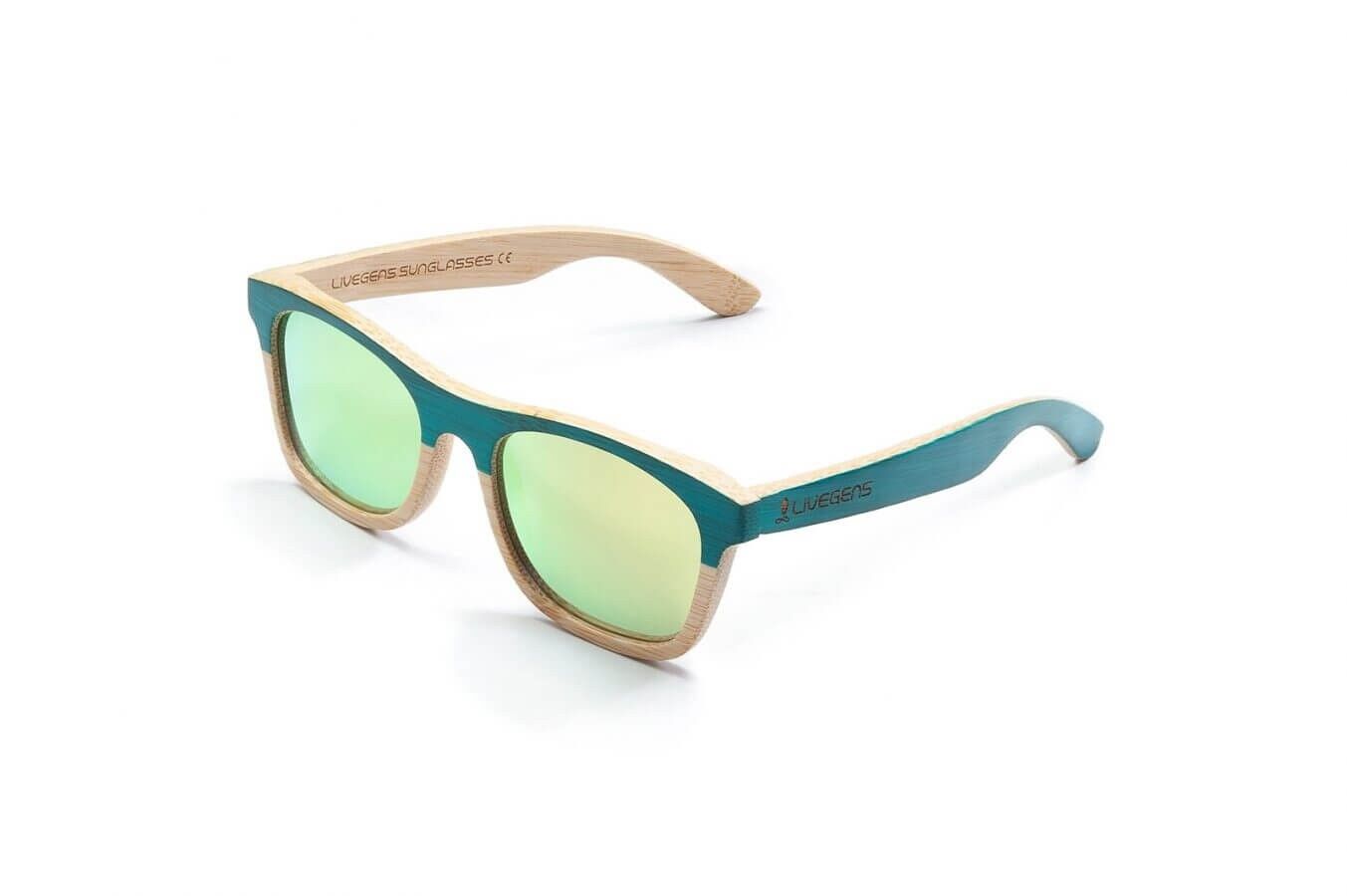 Lunettes de soleil en bambou Livegens Havana