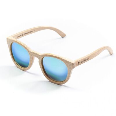 Livegens Blue Tropic Bamboo Sunglasses