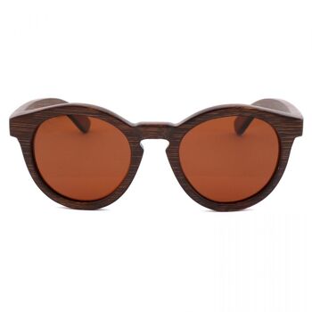 Lunettes de soleil en bambou Livegens Mountbrown 2