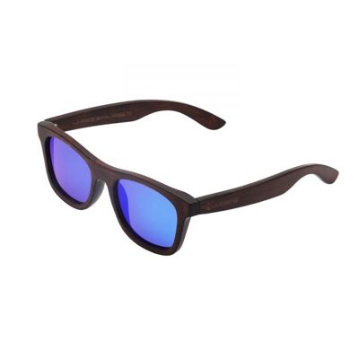 Lunettes de soleil en bambou bleu marine Livegens