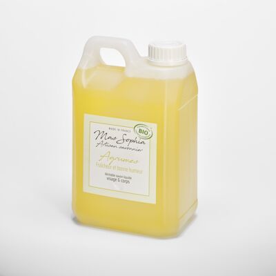 Bulk ORGANIC citrus scented liquid soap 5 liters