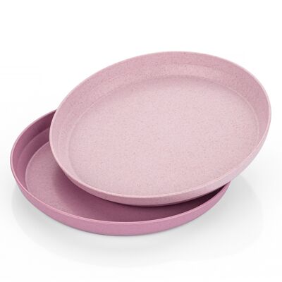 Growing Plate, 2 pieces, rose