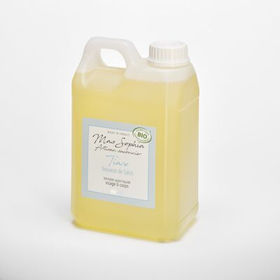 Bulk organic liquid soap Tiare fragrance 5 Liters