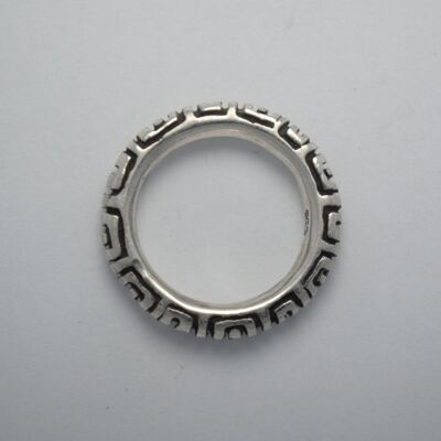 Greek ring ring in 925 silver