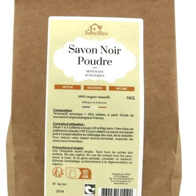 Sapone nero in polvere 1KG ✓ 1kg = 15L di sapone nero liquido ✓