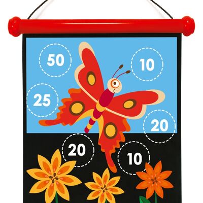 Scratch Active Play: JEU DE FLÉCHETTES MAGNÉTIQUES medium / Jardin 40x31cm, imprimé en double face, en tube, 5+