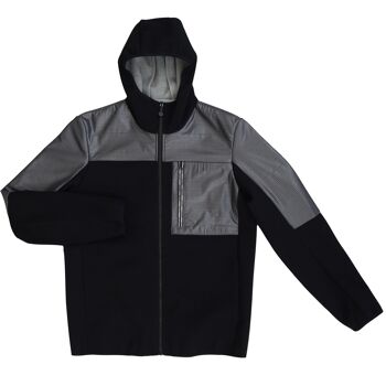 QUITO - Veste de plongée avec inserts - NOIR/ARGENT 1