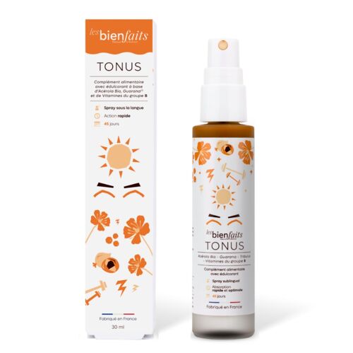 TONUS - Complément alimentaire en spray sublingual à base de plantes et vitamines