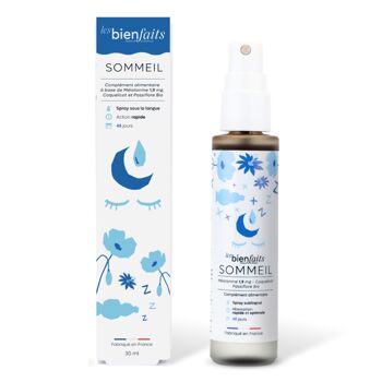 SOMMEIL - Complément alimentaire en spray sublingual à base de plantes, vitamines et mélatonine 1