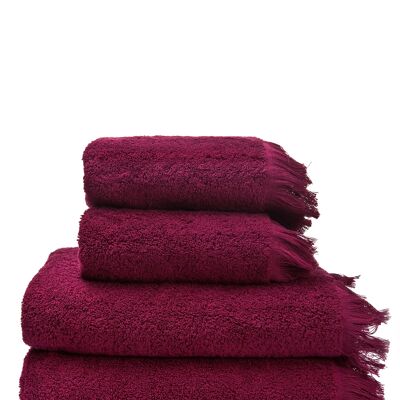 Set of super soft towels in red