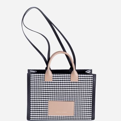 Tonika Tote Bag | Black and white