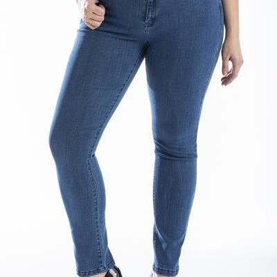 Stretch-Jeans mit hoher Taille